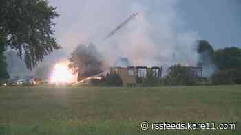 Lightning strike triggers fire, destroys home in Washington County