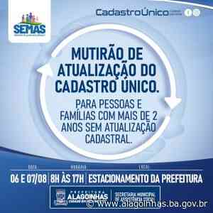 Prefeitura de Alagoinhas realiza mutirão de atualização do Cadastro Único nos dias 06 e 07 de agosto - Prefeitura de Alagoinhas (.gov)