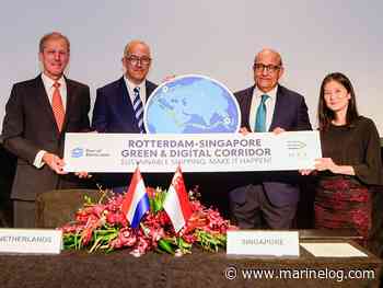 Singapore and Rotterdam to create the world's longest green and digital shipping corridor - Marine Log