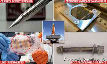 Apollo 11 artifacts are among 10,000 mementos being sent to the moon aboard NASA's Artemis 1 