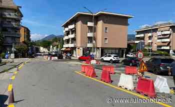 Luino, riapre l'incrocio tra via don Folli e viale Dante: al via la sperimentazione - Luino Notizie