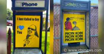 Where's Marty? With artist Juliet Ames, who has moved from Baltimore's salt boxes to phone booths - CBS News