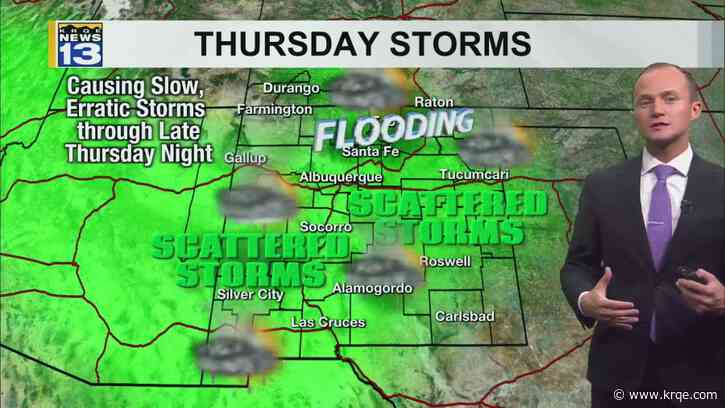Widespread storms, heavy rain possible Thursday