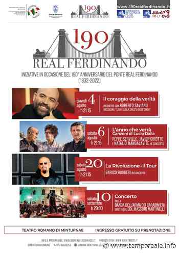 Minturno / Ponte Real Ferdinando, iniziative in occasione del 190° anniversario della costruzione | temporeale quotidiano - Temporeale Quotidiano
