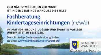 Gemeinde Wandlitz: Fachberatung Kindertageseinrichtungen (m/w/d) - Bernau LIVE