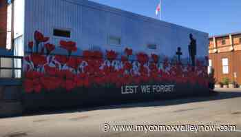 VIDEO: New Legion mural has powerful meaning for Comox Valley artist - My Comox Valley Now