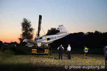 Flugzeugunglück am Flughafen Augsburg in Mühlhausen | Presse Augsburg - Presse Augsburg