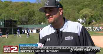 Long-time Herkimer College baseball coach Rathbun departs for St. Bonaventure, assistant coach Potter named Generals new head coach - WKTV