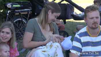 Vrouwen in stadspark Hasselt vragen aandacht voor borstvoeding - TV Limburg