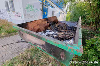 Feuerwehreinsatz in Chemnitz: Wieder Container in Flammen - TAG24