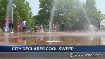 City encourages use of spray parks and air-conditioned R-centers during "Cool Sweep"