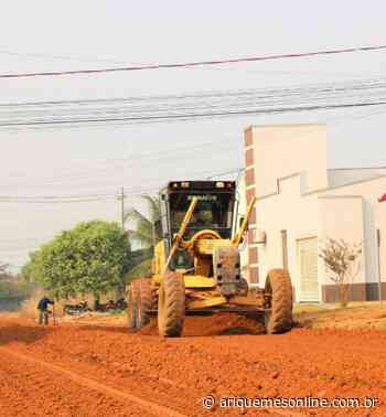 Ariquemes: Iniciado serviço para pavimentação asfáltica da Avenida Campinas - Ariquemes Online