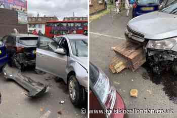 The Holt Morden: Car crashes into wall