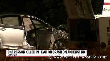 Police investigating deadly crash on Amherst Road in Granby - Western Massachusetts News