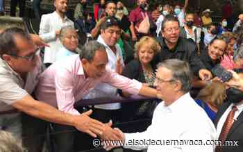 'Presidente, presidente', gritan en apoyo a Ebrard en Cuernavaca - El Sol de Cuernavaca