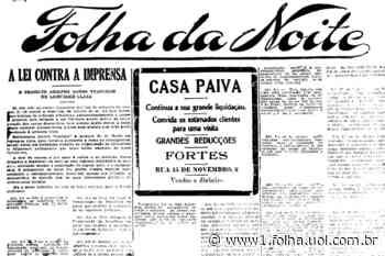 1922: Seabra pretende apoiar Coimbra na eleição para a Vice-Presidência - UOL