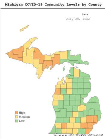 Manistee County moved to “high” community COVID-19 level - Manistee News Advocate