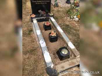 Granite grave top stolen from Eastleigh Cemetery