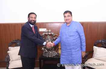 NC leader Nidhi holds talks with Indian Minister of Road Transport Gadkari - Khabarhub