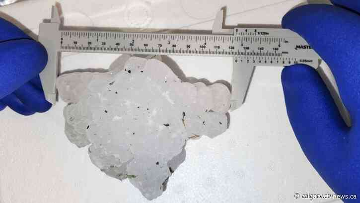 Hail as big as tennis balls, softballs and eggs fell in Alberta: Environment Canada