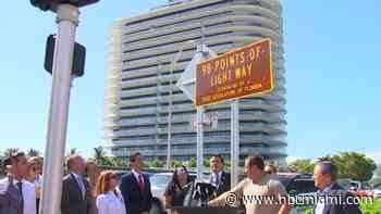 Surfside Unveils Renamed Portion of Collins Avenue Honoring Condo Collapse Victims