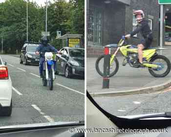 Blackburn police hunt 'erratic' bikers seen riding with 'blatant disregard for anyone's safety'