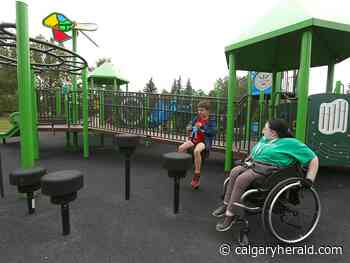 Calgary officially opens 10 new inclusive playgrounds across the city - Calgary Herald