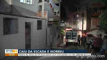 Mestre de obras de 64 anos morre ao cair de escada em Vitória - Globo.com