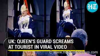Viral: Queen's guard yells at tourist for touching horse at Buckingham Palace - Hindustan Times