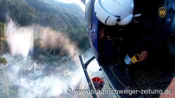 Kampf gegen Glutnester an deutsch-tschechischer Grenze