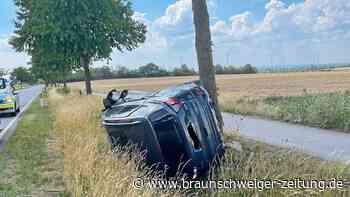 Auto überschlägt sich im Kreis Peine – und kracht gegen Baum