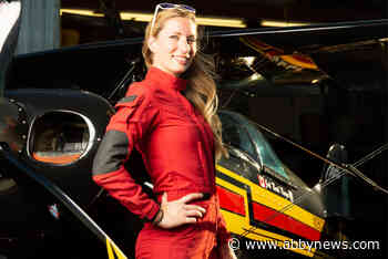 Aerobatic pilot Jodi Rueger takes to the skies at Abbotsford International Airport