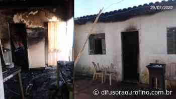 Incendio em uma casa na Vila Prateada em Ouro Fino - Rádio Difusora Ouro Fino - Jornalismo Difusora Ouro Fino