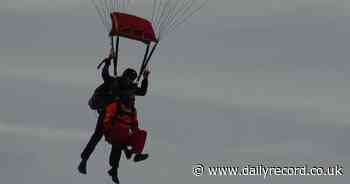 Barrhead man takes a leap of faith to skydive and raise funds for hospice - Daily Record