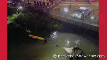 Two people rescued after vehicle crashes into Little Neck Creek near Virginia Beach Oceanfront