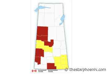 Tornado warnings in effect for parts of central Saskatchewan
