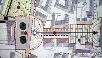 Merate: riqualificazione delle piazze senza barriere. Tolti i parcheggi vicino all'edicola - Merate Online