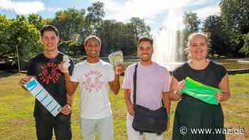 Team wirbt im Stadtgarten Bottrop: Bleibt sauber beim Feiern - WAZ News