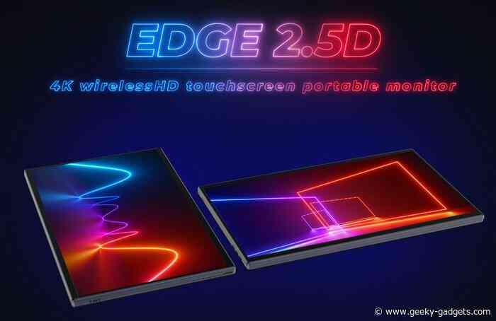 Edge 2.5D wireless touchscreen 4K portable display