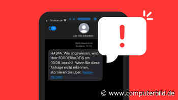 SMS-Spam – "HHASPA: Wie angewiesen, wird Herr FORDERKKREIS"