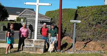 Lamballe-Armor - À Planguenoual, la croix de la Cotentin a retrouvé son socle - Le Télégramme
