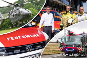 Dresden: "Blaulichtmeile" zum Stadtfest - 40 Fahrzeuge, Hubschrauber und Roboter - TAG24