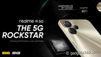 Realme 9i 5G Launch Date, Key Specifications Revealed: Details