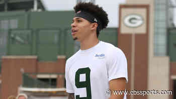 Aaron Rodgers on injured rookie WR Christian Watson missing start of training camp: 'It's not a big concern'