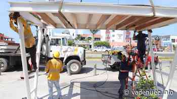 Ayuntamiento de Manzanillo avanza en la construcción de paraderos urbanos - Noticias Va de Nuez