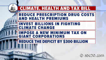 Democrats say they've reached agreement on climate, tax bill