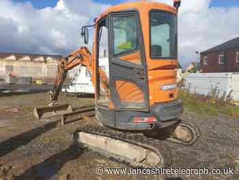 £30k mini-digger stolen overnight in Darwen recovered by police