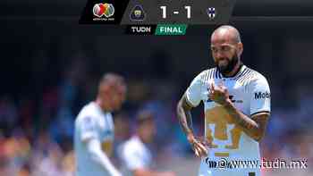 ¡Harakiri universitario! Pumas iguala 1-1 con Rayados en CU - TUDN MEX