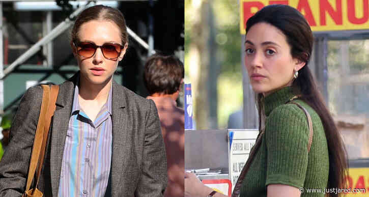 Amanda Seyfried & Emmy Rossum Film Scenes for 'The Crowded Room' in NYC