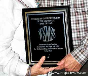 Baxter Vaughan inducted into Western Swing Music Society of the Southwest HOF - Plainview Daily Herald